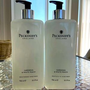 2 Pecksniff Hand Soap England Gardenia&White Peach
